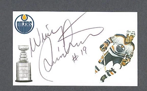 Willy Lindstrom signed Edmonton Oilers index card - Picture 1 of 1