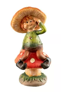 Figur Wichtel Pilz - Elfe Herbst- Dekorativ 13cm - 4199 - Imagen 1 de 8