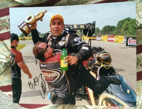 Khalid AlBalooshi Signed 8 X 10 Photo Autographed Nhra Cover