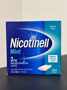 Nicotinell 2MG Pieces | Mint | Sugar-Free 204 Pcs | Quit Smoking | Exp 2026 - Picture 1 of 3