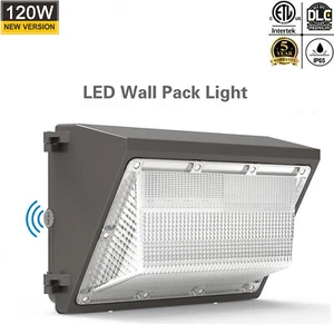 LED Wall Pack Light 120W Commercial Outdoor Security Industrial Fixture 5000K - Picture 1 of 12