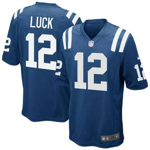 11119 NIKE Boys Indianapolis Colts ANDREW LUCK Football JERSEY BLUE NWT $75 Cover