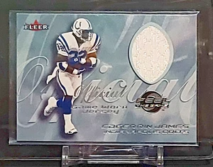 Edgerrin James 2000 Fleer Game Worn Jersey - Picture 1 of 2