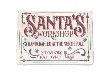 MELODY JANE Dolls House Santa’s Workshop Picture Poster Miniature Wall Decor Accessory 1:12