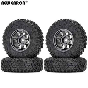 1.55" Wheels Beadlock Rims Tires for 1/10 MN98 D90 TF2 LC70 MST JIMNY Axial YETI - Picture 1 of 21