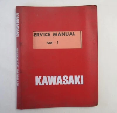Kawasaki SM-1 Factory Motorcycle Service Manual Repair Book 1973 - Image 1 of 4