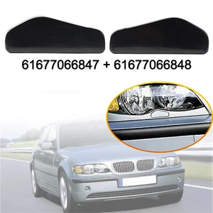 Left & Right Headlight Washer Nozzle Cover Cap For BMW 3 Series E46 61677066847 - Picture 1 of 8