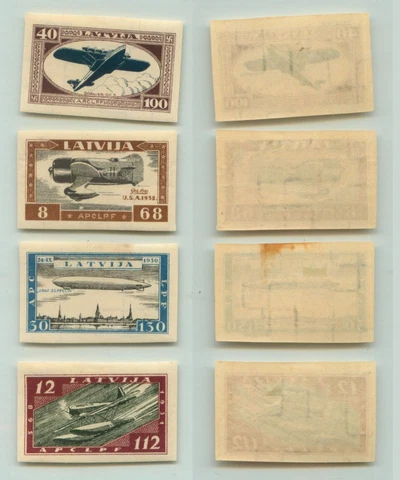 Latvia 1933 SC CB21a-CB22a mint imperf. rtc2200 Cover