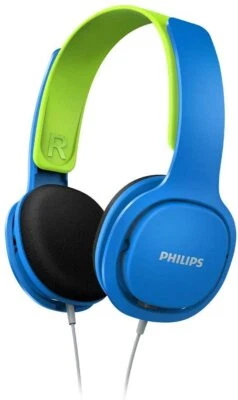 Philips Kinderkopfhörer SHK2000BL Blau Grün 3,5mm Klinke ohraufliegend - Bild 1 von 3
