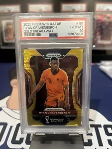 Ryan Gravenberch /10 WC Qatar Gold Breakaway PSA 10 POP 1 - Picture 1 of 2