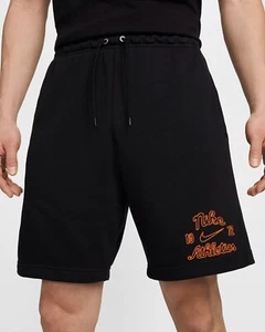 Nike Men's Club Fleece French Terry Shorts Black Large NWT - Picture 1 of 8