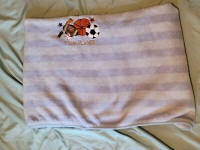CIRCO SPORTS BALLS Equipo Jugador Felpa Cuna Bebé Manta Usada en Excelente Condición  Foto 1 de 3