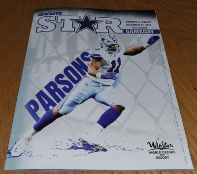 Micah Parsons Cover Dallas Cowboys vs. Philadelphia Eagles Dec. 24, 2022 - Image 1 of 4