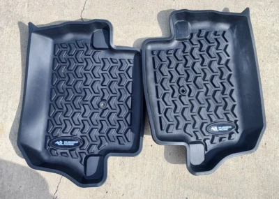 Rugged Ridge Floor Liner, Rear; Black, 2018-2020 for Jeep® Wrangler JL 2 Dr 1295 - Image 1 of 4