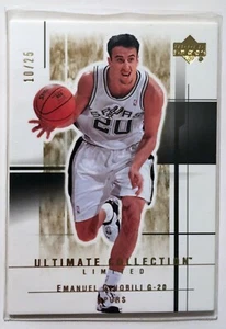 2003-04 Upper Deck Ultimate Collection #97 Ginobili San Antonio Spurs 10/25 HOF - Bild 1 von 3