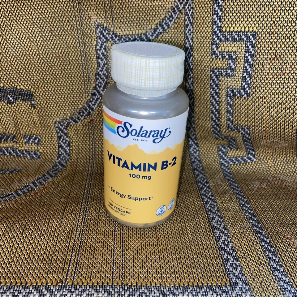 Vitamin B-2 100 mg 100 Caps By Solaray - Image 1 of 3