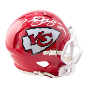 Tamba Hali Signed Kansas City Chiefs Speed Mini Football Helmet (Beckett) - Picture 1 of 3