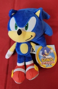 Sonic the Hedgehog 9" Plush Figure Modern Sonic Jakks Pacific Authentic - Picture 1 of 5