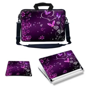 17" Laptop Computer Bag w Side Pocket and Matching Skin Sticker & MousePad 2503 - Picture 1 of 6