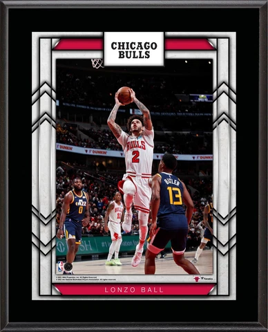 Lonzo Ball Chicago Bulls 10.5" x 13" Sublimated Player Plaque Cover
