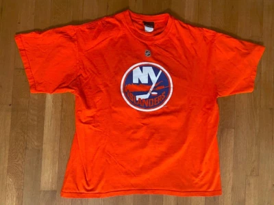 New Authentic NY Islanders John Tavares #91 Orange Reebok T-shirt, Men's sz XL - Image 1 of 3