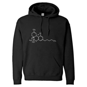 THC Molecule Unisex Adult Hoodie #3026 - Picture 1 of 9