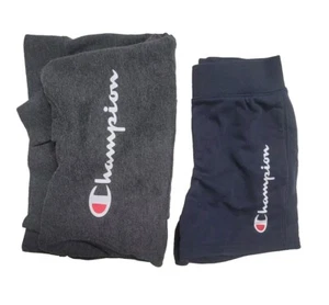 Champion Hoodie Shorts XS 5-6 Lot Of 2 Gray Blue - Picture 1 of 4