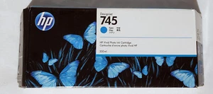 HP 745 Cyan F9K03A Dated 04/2024 OEM Genuine Sealed. - Bild 1 von 5