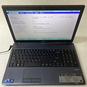 Acer TravelMate 5742 15.6" Intel Core i3-380M 2.53GHz 4GB RAM No Battery HDD OS - Picture 1 of 23
