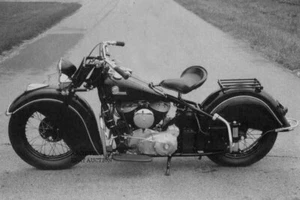 Foto de motocicleta Indian Chief 1946 fotografía de prensa de fábrica - Imagen 1 de 1