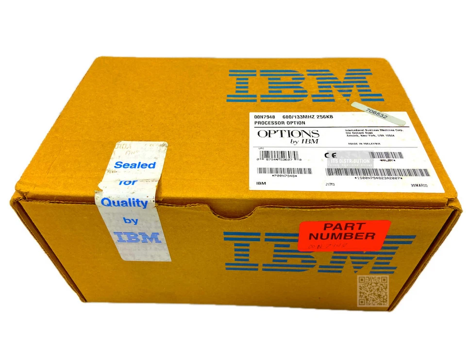 00N7948 I New Sealed IBM Intel Pentium III 600MHz Processor CPU Upgrade 37L6034 - Image 1 of 3