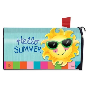 Briarwood Lane Hello Summer Sun Oversized Mailbox Cover - Picture 1 of 3