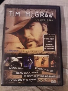 TIM McGRAW~LOUISIANA~2007 VG/C DVD~THE COWBOY IN ME~WHEN THE STARS GO BLUE+4more - Picture 1 of 2
