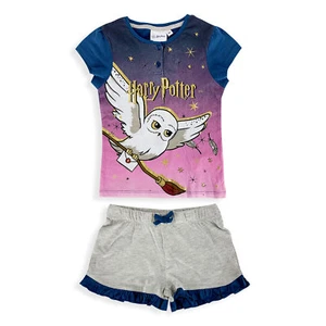 Harry Potter Girls Pyjamas Complete Cotton Summer T-shirt and Shorts 5198  - Picture 1 of 3