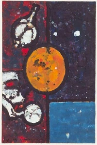 Original Watercolour Abstract Composition by Otto Andreas Schreiber - Picture 1 of 7