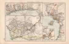 1900-1909 Date Range Antique Africa Sheet Maps