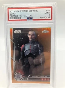 2023 Star Wars Chrome Echo Orange Refractor Mint 9 - Bild 1 von 13