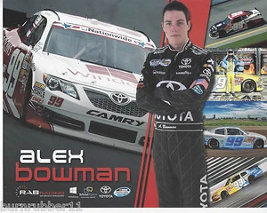 Postal de la serie nacional de Alex Bowman 2013 "Windows Toyota Care" Rab #99 NASCAR - Imagen 1 de 1