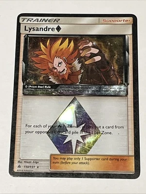 Lysandre - 110/131 - Prism Star Holo Rare - Forbidden Light Pokemon TCG - Image 1 of 2