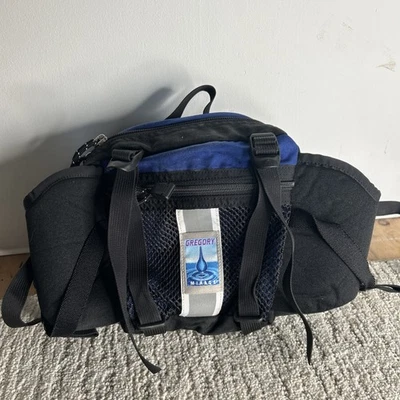 Vintage Gregory Mirage Hydration Lumbar Fanny Pack Black Blue Made In USA - Image 1 of 4