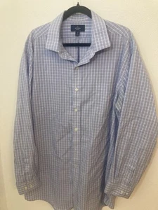 Buttoned Down Brand Slim Fit Blue Multicolor Plaid 19-37 - Picture 1 of 7
