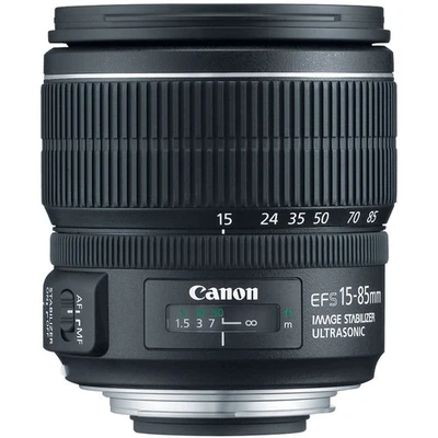 Canon EF-S 15-85mm f/3.5-5.6 IS USM UD Standard Zoom Lens for Canon Digital SLR - Image 1 of 4