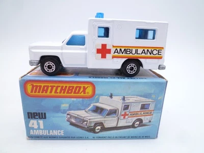 VINTAGE MATCHBOX SUPERFAST No.41e AMBULANCE IN ORIGINAL BOX 1978 - Image 1 of 4