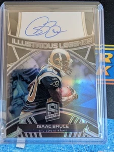 ISAAC BRUCE 2020 Spectra Illustrious Legends on-card AUTO / AUTOGRAPH #d /75 - Picture 1 of 2