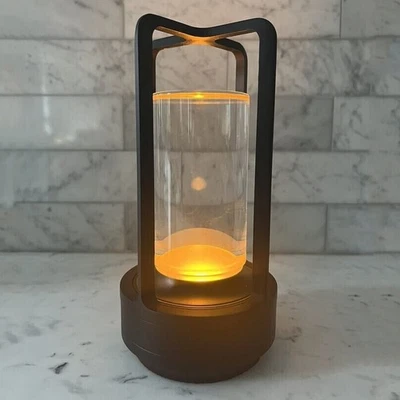 Lumison Crystal Lantern Table Lamp Rechargeable Cordless 3 Color Lights for Home - Image 1 of 4