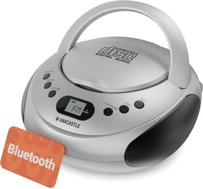 CD-Radio, Bluetooth, silber, einfache Bedienung, Oakcastle CD 250, GEPRÜFT - Bild 1 von 2