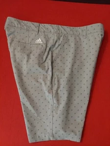 Adidas All Over Print Chino Golf Shorts Gray 34 - Picture 1 of 14