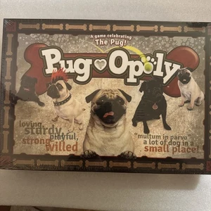 Mops-Opoly (Monopoly für Mopsliebhaber) Hunde Mops Brettspiel NEU versiegelt - Bild 1 von 2