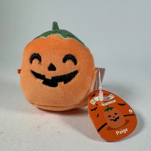 Squishmallows Plüsch Micromallow Paige Kürbis orange 2,5 Zoll Mini Halloween Anhänger - Bild 1 von 8