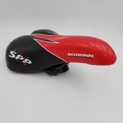Седло сиденье Schwinn SPP красное и черное Cionlli Cruiser Road Mountain - Изображение 1 из 4